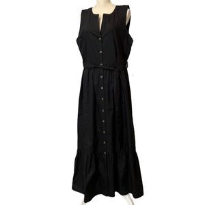 Black Sleeveless Maxi Dress